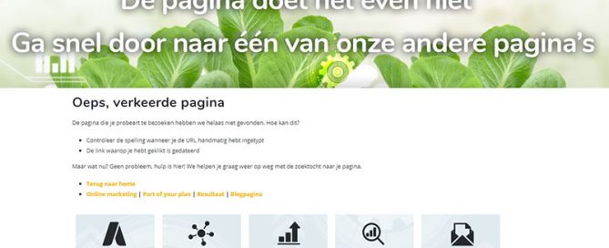 404 pagina